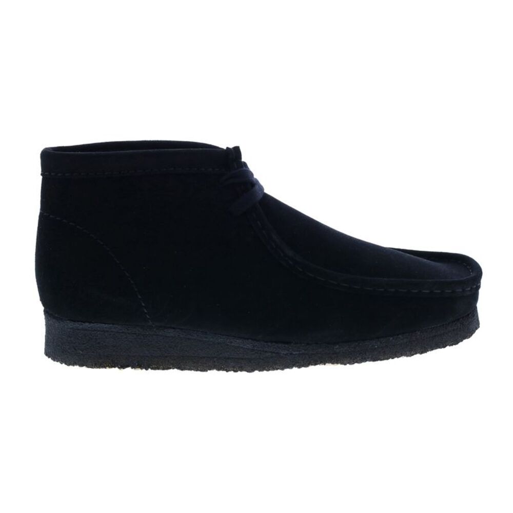 Clarks Mens Wallabee Boot Black Boots ()